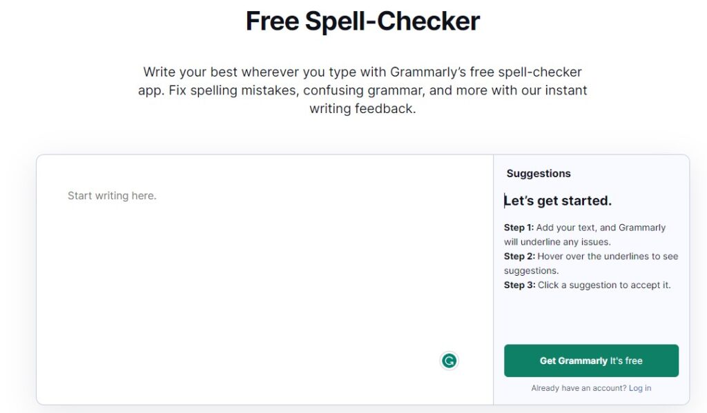 Grammarly-Free-Spell-Checker