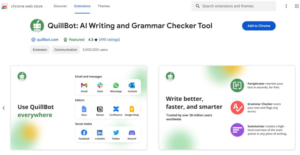 QuillBot Chrome Extension